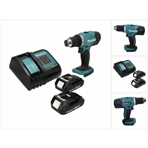 Makita DDF 453 SYX4 Akku Bohrschrauber 18 V 42 Nm + 2x Akku 1,5 Ah + Ladegerät 1 Makita DDF 453 SYX4 Akku Bohrschrauber 18 V 42 Nm + 2x Akku 1,5 Ah + Ladegerät