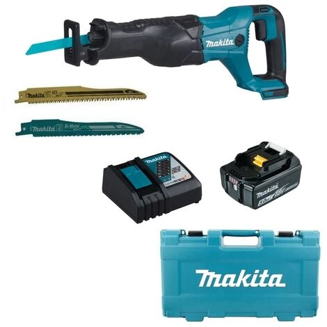 Makita Akku-Reciprosäge 18 V DJR186ZK + Akku 5,0 Ah BL 1850B + Ladegerät DC18RC 2 Makita Akku-Reciprosäge 18 V DJR186ZK + Akku 5,0 Ah BL 1850B + Ladegerät DC18RC – Bild 2