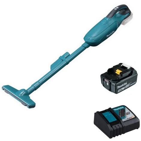 Makita Akku-Staubsauger DCL182Z 18 V + Ladegerät DC18RC + Akku 5,0 Ah BL1850B 2 Makita Akku-Staubsauger DCL182Z 18 V + Ladegerät DC18RC + Akku 5,0 Ah BL1850B – Bild 2