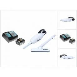 Makita DCL 181 FRT1 W Akku Staubsauger 18 V Weiß + 1x Akku 5,0 Ah + Ladegerät