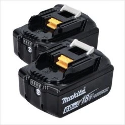 Makita DML 810 G Akku LED Flächenlicht 18 / 36 V ( 2 X 18 V ) 5500 Lm IP54 + 2x Akku 6,0 Ah - Ohne Ladegerät -MAKITA SHOP 34698203 5