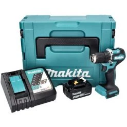 Makita DDF 487 RT1J Akku Bohrschrauber 18 V 40 Nm Brushless + 1x Akku 5,0 Ah + Ladegerät + Makpac -MAKITA SHOP 36960340 3