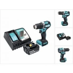 Makita DDF 487 RG1 Akku Bohrschrauber 18 V 40 Nm Brushless + 1x Akku 6,0 Ah + Ladegerät