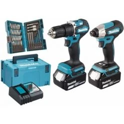 MAKITA 18V Akku-Schlagbohrschrauber DHP487Z + Akku-Schlagschrauber DTD157Z | Akku-Set Im MAKPAC