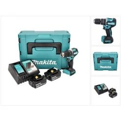 Makita DHP 487 RGJ Akku Schlagbohrschrauber 18 V 40 Nm Brushless + 2x Akku 6,0 Ah + Ladegerät + Makpac -MAKITA SHOP 37222346 3