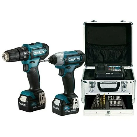 MAKITA Kit CLX228SMX1 (HP333D + TD110D + 2 X 4,0 Ah + DC10SB + Koffer + Zubehör) 1 MAKITA Kit CLX228SMX1 (HP333D + TD110D + 2 X 4,0 Ah + DC10SB + Koffer + Zubehör)