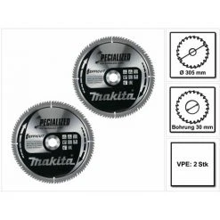 Makita CMSXF305100G SPECIALIZED EFFICUT Sägeblatt 305 X 2,15 X 30 Mm 2 Stk. ( 2x B-67321 ) 100 Zähne Für Holz