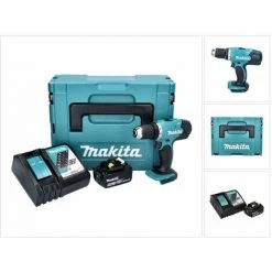 Makita DDF 453 RT1J Akku Bohrschrauber 18 V 42 Nm + 1x Akku 5,0 Ah + Ladegerät + Makpac