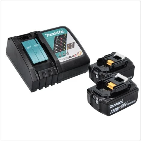 Makita DHP 451 RT Akku Schlagbohrschrauber 18 V 80 Nm + 2x Akku 5,0 Ah + Ladegerät 4 Makita DHP 451 RT Akku Schlagbohrschrauber 18 V 80 Nm + 2x Akku 5,0 Ah + Ladegerät – Bild 4