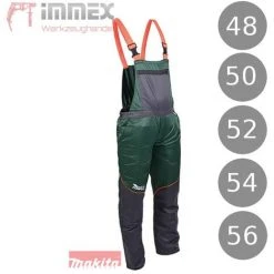 Makita Schnittschutzhose Schutzhose Motorsäge Kettensäge Schutzkleidung 988628 54