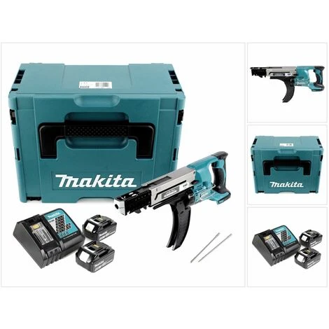 Makita DFR 750 RGJ Akku Magazinschrauber 18V 45-75mm + 2x Akku 6,0Ah + Ladegerät + Makpac 1 Makita DFR 750 RGJ Akku Magazinschrauber 18V 45-75mm + 2x Akku 6,0Ah + Ladegerät + Makpac