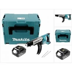 Makita DFR 750 G1J Akku Magazinschrauber 18V 45-75mm + 1x Akku 6,0Ah + Makpac - Ohne Ladegerät