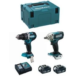 MAKITA Kit MK220RTJ (DHP484 + DTW190 + 2 X 5,0 Ah + DC18RC + MAKPAC 3)