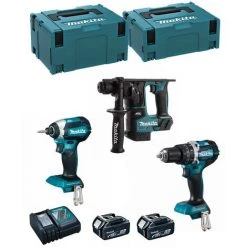 MAKITA Kit MK305RTJ (DHR171 + DHP484 + DTD153 + 2 X 5,0 Ah + DC18RC + MAKPAC 2 + MAKPAC 3)