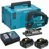 Makita DJV180RTJ 18V Li -Ion Battery Jigsaw Set (2x 5,0H Batterie) In Mbox - D -Grip - Variable