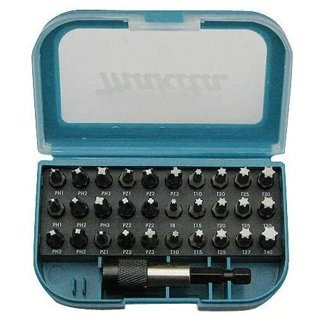 Makita P-73374 Bit-Set 31teilig Kreuzschlitz Pozidriv, Kreuzschlitz Phillips, Innen-Sechsrund (TX) 1 Makita P-73374 Bit-Set 31teilig Kreuzschlitz Pozidriv, Kreuzschlitz Phillips, Innen-Sechsrund (TX)