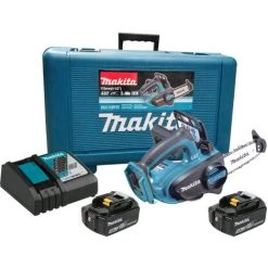 Makita Top Handle Akku-Kettensäge DUC122RTE Transportkoffer Mit Akkus Ladegerät