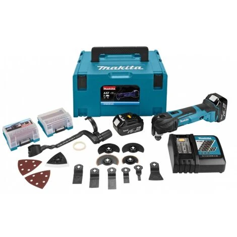 Makita DTM51RTJX3 Multitool 18 Volt 5.0 Ah Li-ion + Zubehörset 1 Makita DTM51RTJX3 Multitool 18 Volt 5.0 Ah Li-ion + Zubehörset