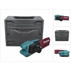Makita 9910 X Elektro Bandschleifer 650 W 76 Mm + Makbox