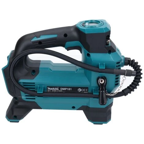 Makita DMP 181 RG Akku Kompressor 18 V 11,1 Bar + 2x Akku 6,0 Ah + Ladegerät 2 Makita DMP 181 RG Akku Kompressor 18 V 11,1 Bar + 2x Akku 6,0 Ah + Ladegerät – Bild 2