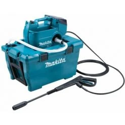 MAKITA Akku-Hochdruckreiniger 2x18V | Ohne Akku | Ohne Ladegerät | Wasser- Und Transportbox | DHW080ZK