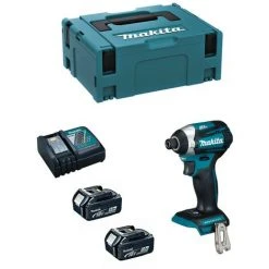 Schlagschrauber MAKITA DTD154RTJ (2 X 5,0 Ah + DC18RC + MAKPAC 2)
