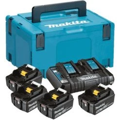 Makita Set KIT Energy 4x Akku 1850B, 1 Doppelschnellladegerät X DC18RD 1x MAKPAC Gr. 3 Inkl. Einlage -MAKITA SHOP 50948725 3
