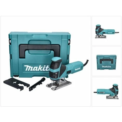 Makita 4351 FCTJ Pendelhubstichsäge 720W + 6 Tlg. Sägeblattset + Makpac 1 Makita 4351 FCTJ Pendelhubstichsäge 720W + 6 Tlg. Sägeblattset + Makpac