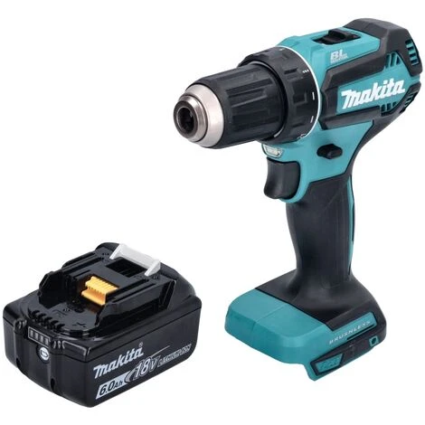 Makita DDF 485 G1 Akku Bohrschrauber 18 V 50 Nm Brushless + 1x Akku 6,0 Ah - Ohne Ladegerät 2 Makita DDF 485 G1 Akku Bohrschrauber 18 V 50 Nm Brushless + 1x Akku 6,0 Ah - Ohne Ladegerät – Bild 2
