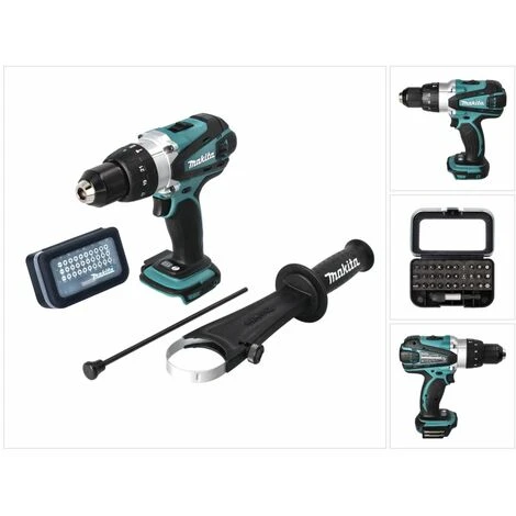 Makita DHP 458 Z Akku Schlagbohrschrauber 18 V 91 Nm + Bit Set 31 Tlg. ( D-30667 ) 4 Makita DHP 458 Z Akku Schlagbohrschrauber 18 V 91 Nm + Bit Set 31 Tlg. ( D-30667 ) – Bild 4