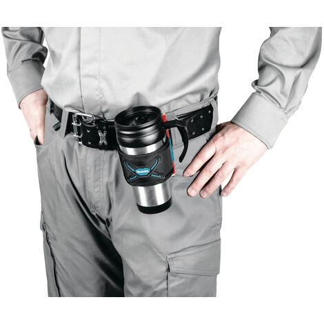 Makita Thermobecher Mit Griff Und Gürtelclip Kaffeebecher Teebecher Tasse 400ml 2 Makita Thermobecher Mit Griff Und Gürtelclip Kaffeebecher Teebecher Tasse 400ml – Bild 2
