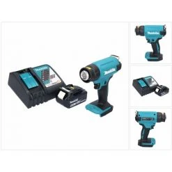 Makita DHG 180 RG1 Akku Heißluftgebläse 18 V 550 °C + 1x Akku 6,0 Ah + Ladegerät