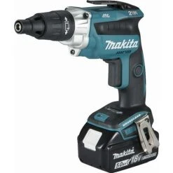 MAKITA 18V Li-Ionen 5Ah Fassadenschrauber - 2 Akkus, Ladegerät, Gehäuse - DFS251RTJ