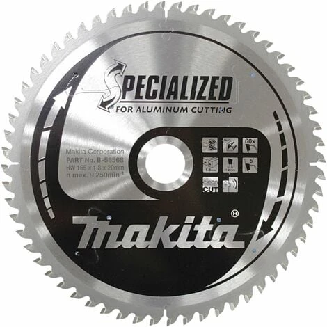MAKITA SPECIALIZED Sägeblatt 165x20x60Z | B-56568 1 MAKITA SPECIALIZED Sägeblatt 165x20x60Z | B-56568