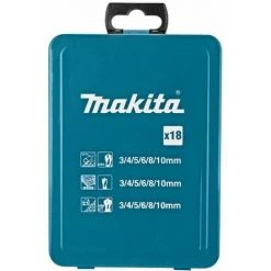 Set Mit 18 Spiralbohrern Für Holz, Stahl Und Beton Makita