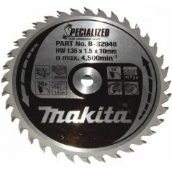 MAKITA SPECIALIZED Sägeblatt 136x10x36Z | B-32948