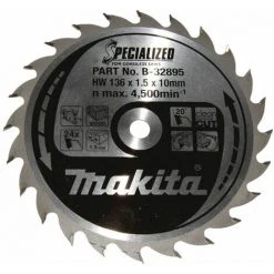 MAKITA SPECIALIZED Sägeblatt 136x10x24Z | B-32895