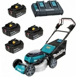 Makita 2x 18V Akku-RasenmÃ¤her DLM462PT4 Inkl. 4x 5,0 Ah Akku Und LadegerÃ¤t DC18RD