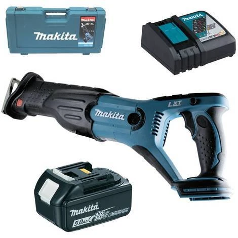 Makita Akku-Säbelsäge Reciprosäge DJR 181 RT + Akku 18V 5,0 Ah + Koffer BJR 181 1 Makita Akku-Säbelsäge Reciprosäge DJR 181 RT + Akku 18V 5,0 Ah + Koffer BJR 181