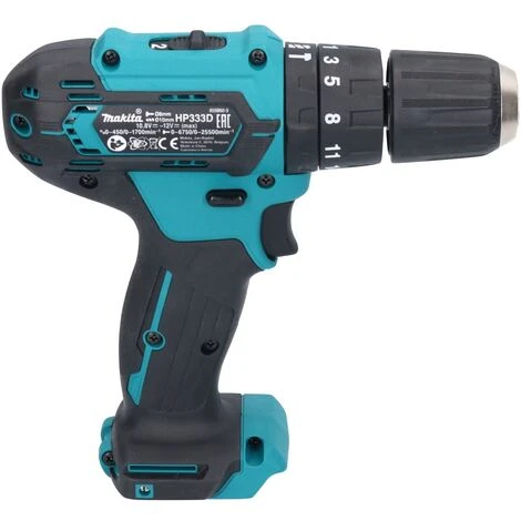 Makita HP 333 DZ Akku Schlagbohrschrauber 12 V 30 Nm + Holster - Ohne Akku, Ohne Ladegerät 4 Makita HP 333 DZ Akku Schlagbohrschrauber 12 V 30 Nm + Holster - Ohne Akku, Ohne Ladegerät – Bild 4