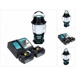 Makita DMR 056 RT Akku Radio 18 V FM DAB+ Mit Laterne 360° Taschenlampe IP65 + 2x Akku 5,0 Ah + Ladegerät -MAKITA SHOP 70299492 3