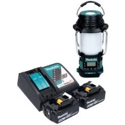 Makita DMR 056 RT Akku Radio 18 V FM DAB+ Mit Laterne 360° Taschenlampe IP65 + 2x Akku 5,0 Ah + Ladegerät -MAKITA SHOP 70299492 4