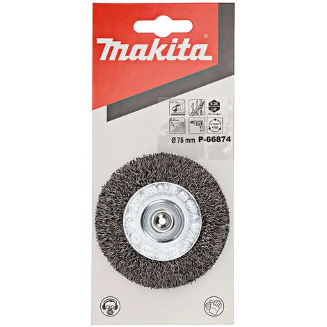 Makita® Zubehör Rundbürste 75 Mm Stahl - P-66874 2 Makita® Zubehör Rundbürste 75 Mm Stahl - P-66874 – Bild 2